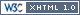 Valid XHTML icon